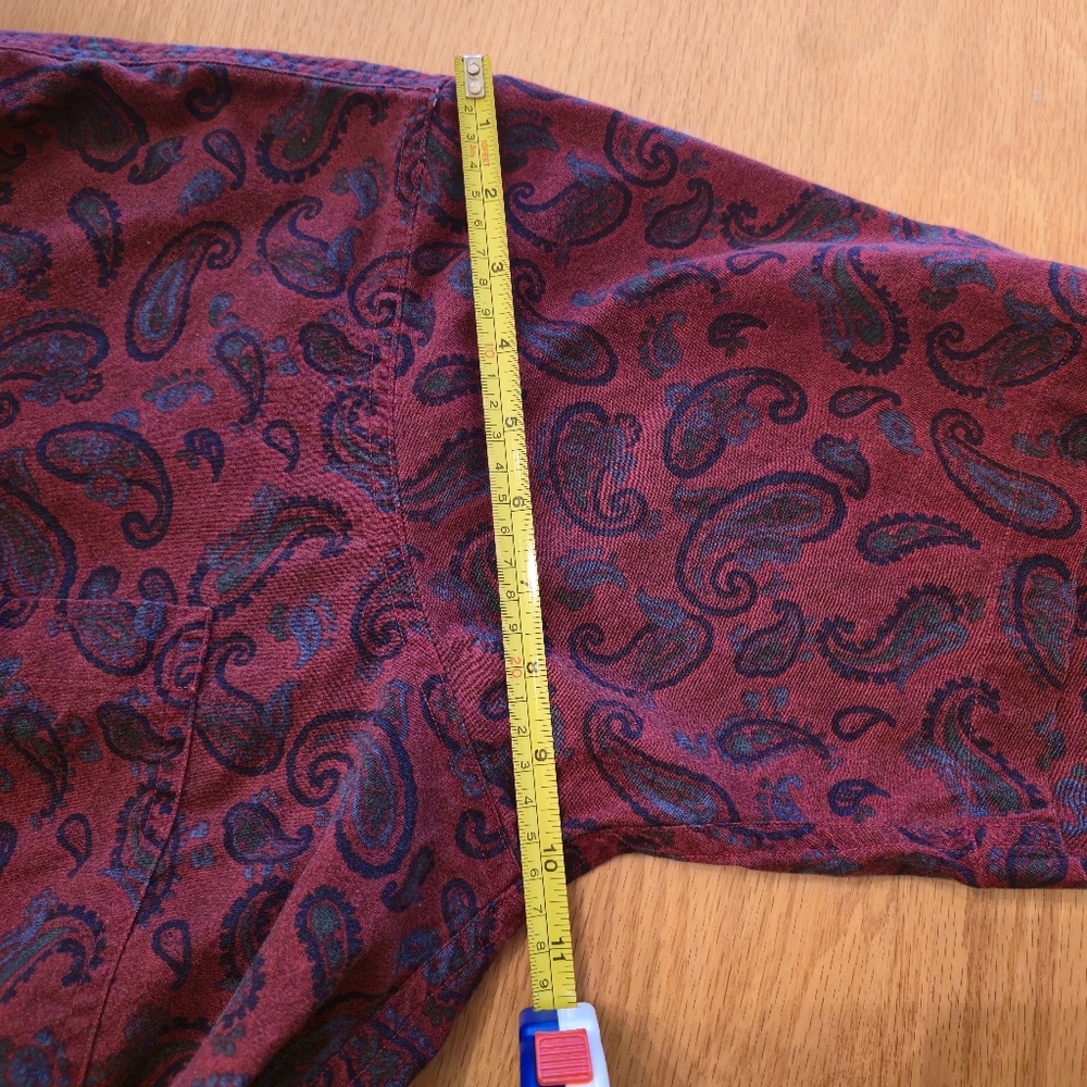 Ralph Lauren Red Paisley Casual Shirt size large - Picture 5 of 8